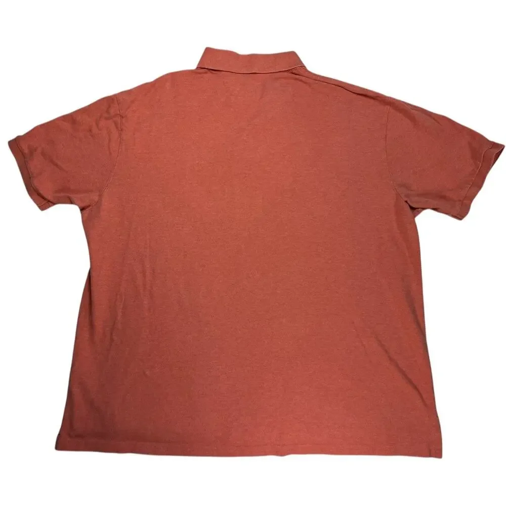 Polo Ralph Lauren Men’s 3XB Orange Polo Shirt Big & Tall Short Sleeve Cotton